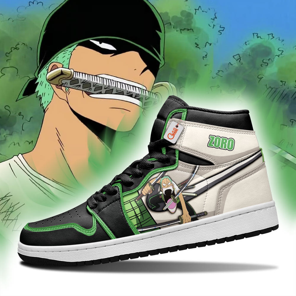 Roronoa Zoro High-Top Sneakers Big Mouth Custom Name