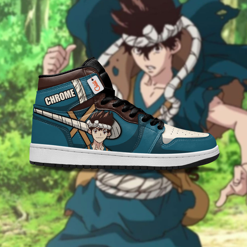 Chrome Custom High-Top Sneakers - Personalized Name