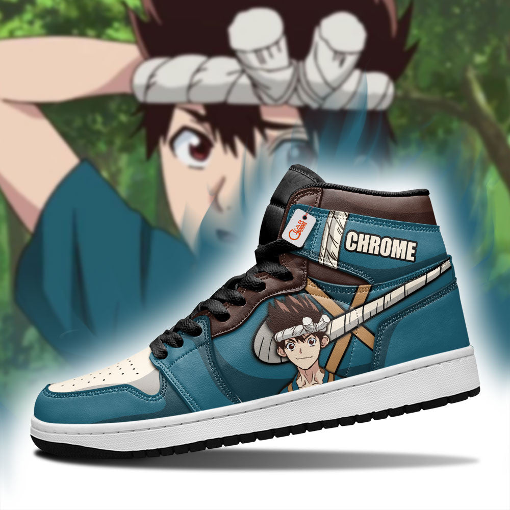 Chrome Custom High-Top Sneakers - Personalized Name