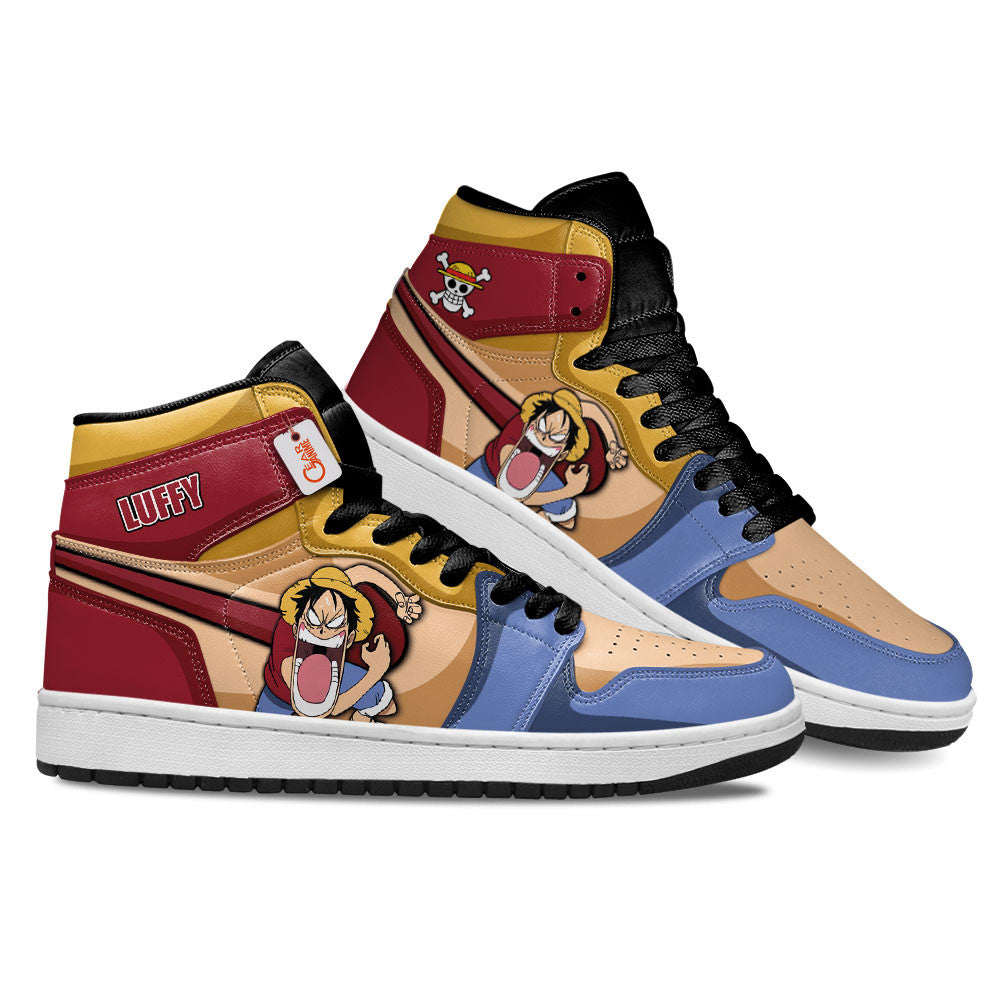 Luffy Custom High-Top Sneakers Big Mouth Personalized Collection