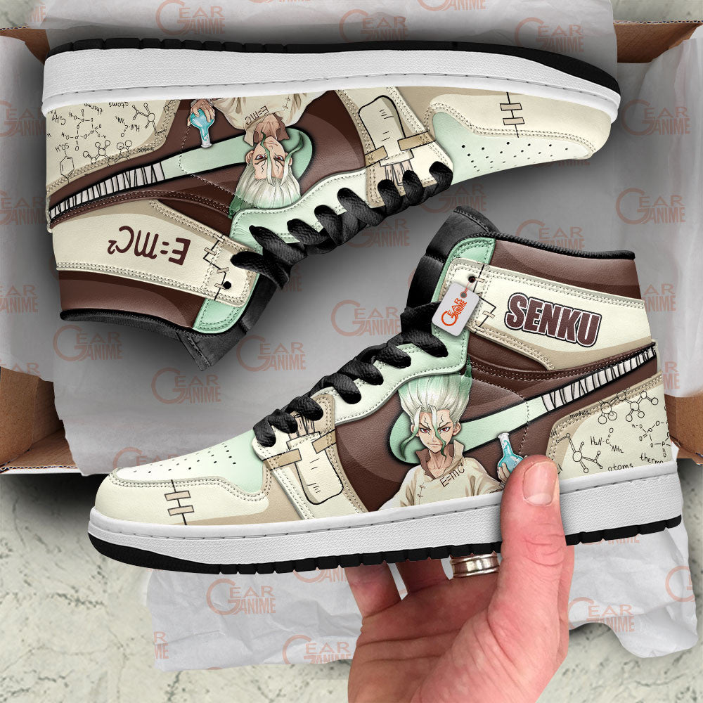 Senku Ishigami Custom High-Top Sneakers - Personalized Name