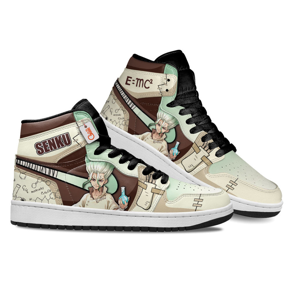 Senku Ishigami Custom High-Top Sneakers - Personalized Name