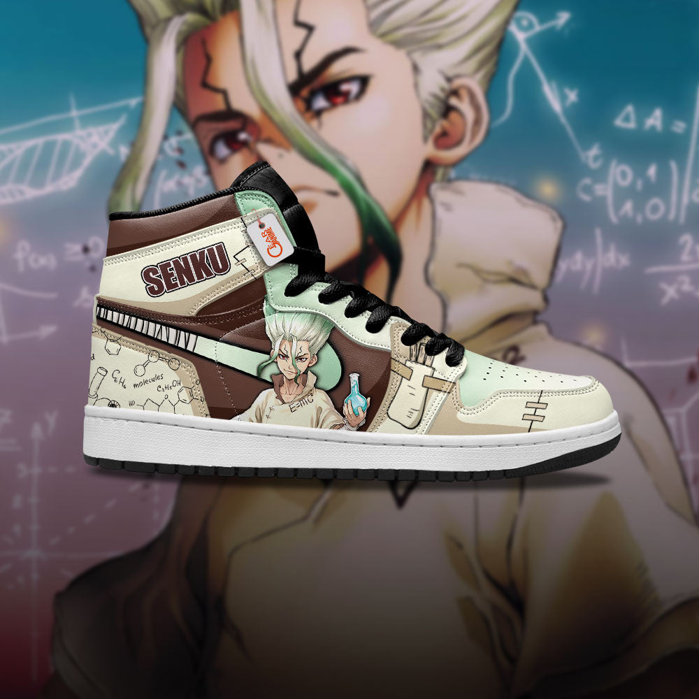 Senku Ishigami Custom High-Top Sneakers - Personalized Name