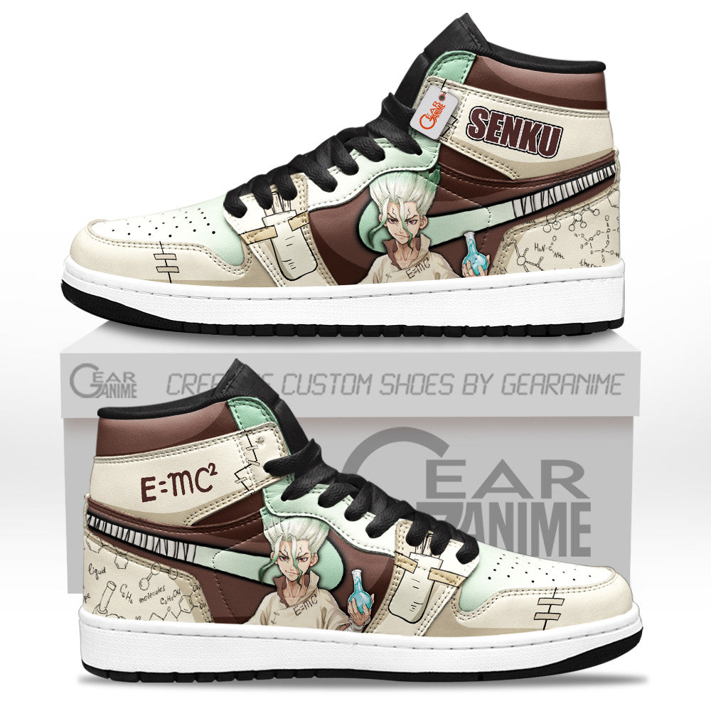 Senku Ishigami Custom High-Top Sneakers - Personalized Name