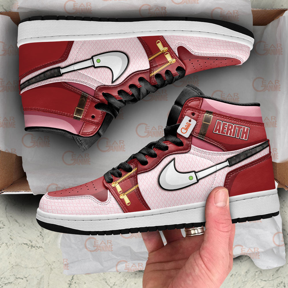 Aerith Gainsborough High-Top Sneakers Custom For Gamer