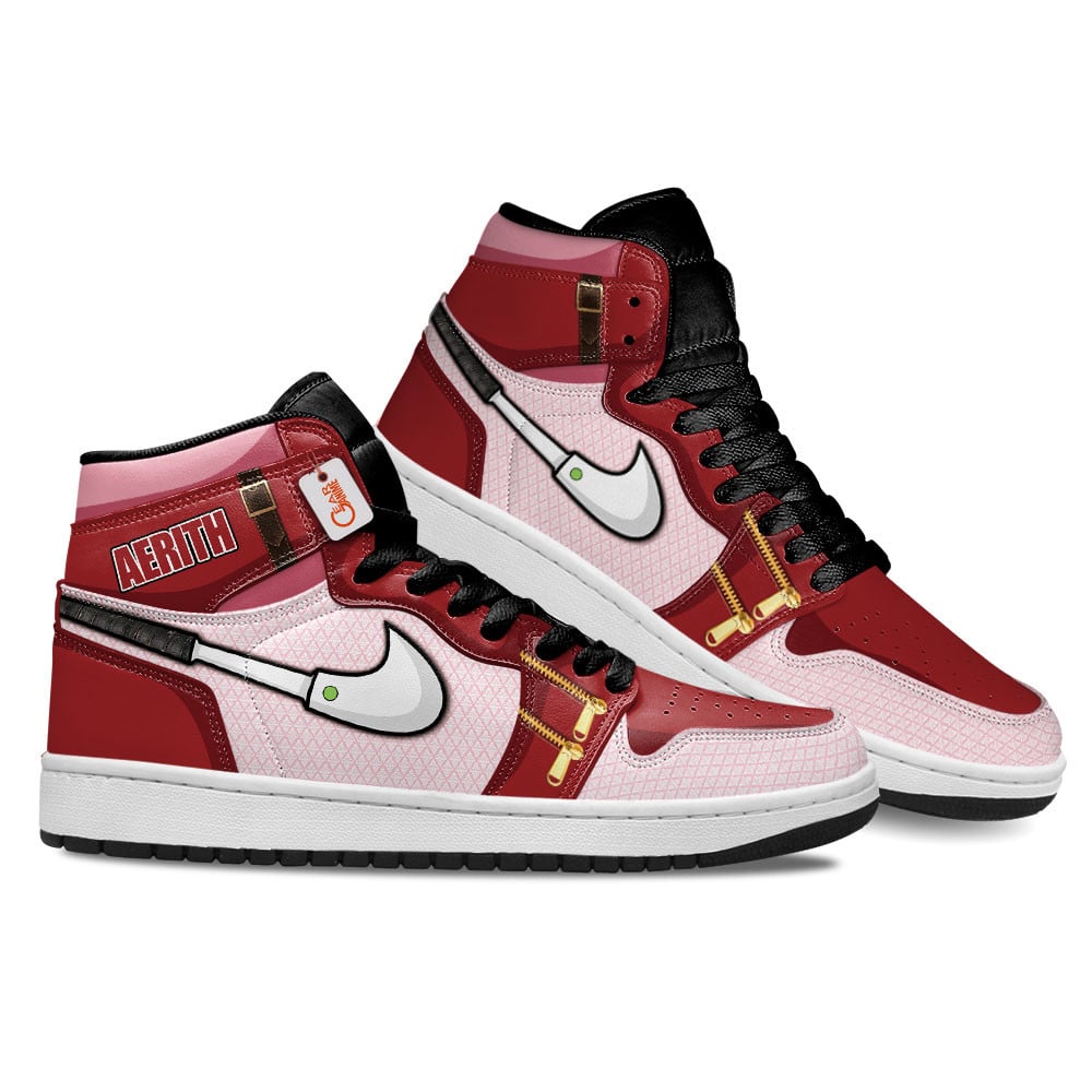 Aerith Gainsborough High-Top Sneakers Custom For Gamer