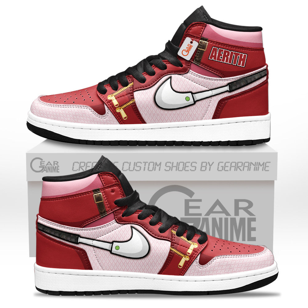 Aerith Gainsborough High-Top Sneakers Custom For Gamer