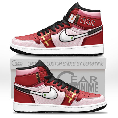 Aerith Gainsborough High-Top Sneakers Custom For Gamer