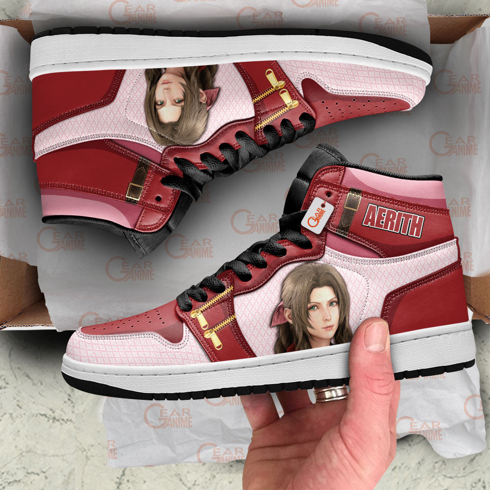 Aerith Gainsborough High-Top Sneakers Custom Games Shoes