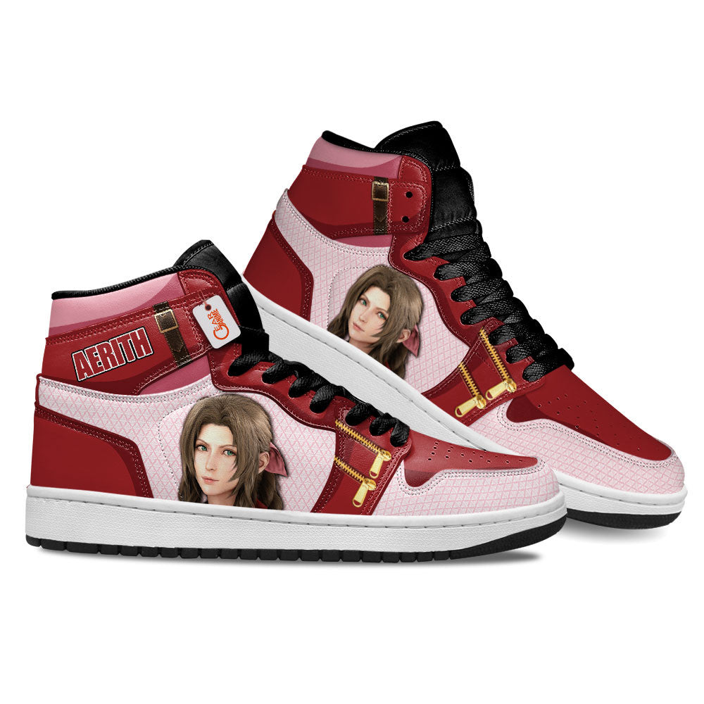 Aerith Gainsborough High-Top Sneakers Custom Games Shoes