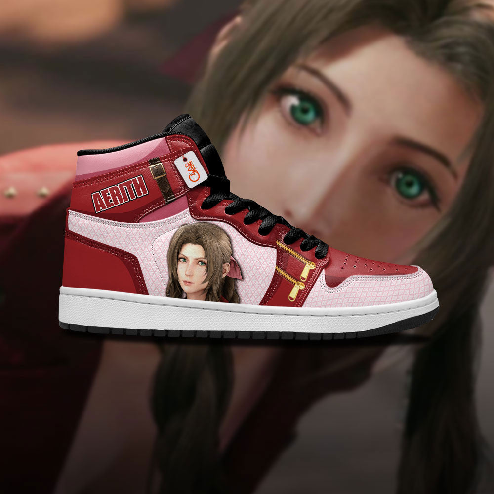 Aerith Gainsborough High-Top Sneakers Custom Games Shoes