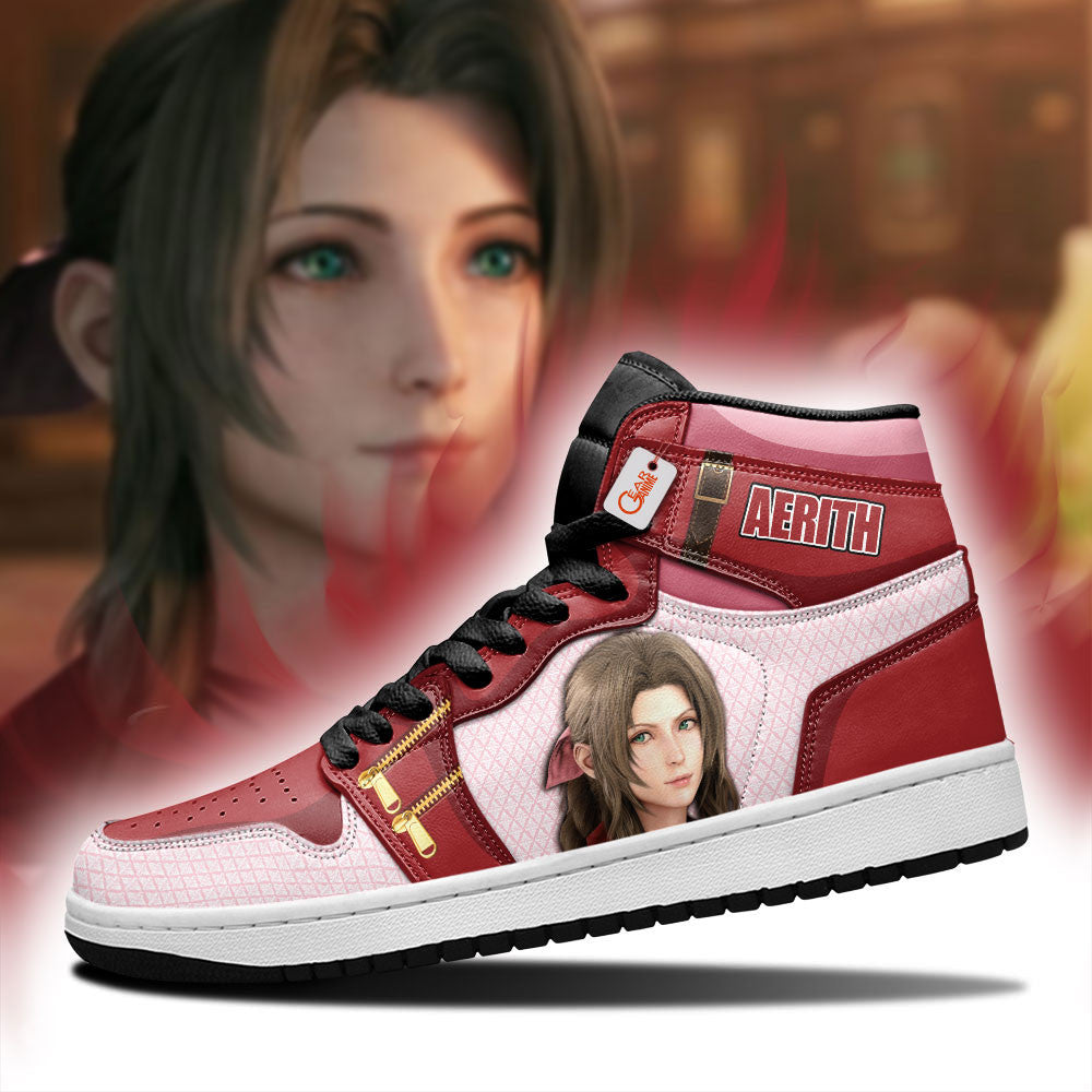Aerith Gainsborough High-Top Sneakers Custom Games Shoes