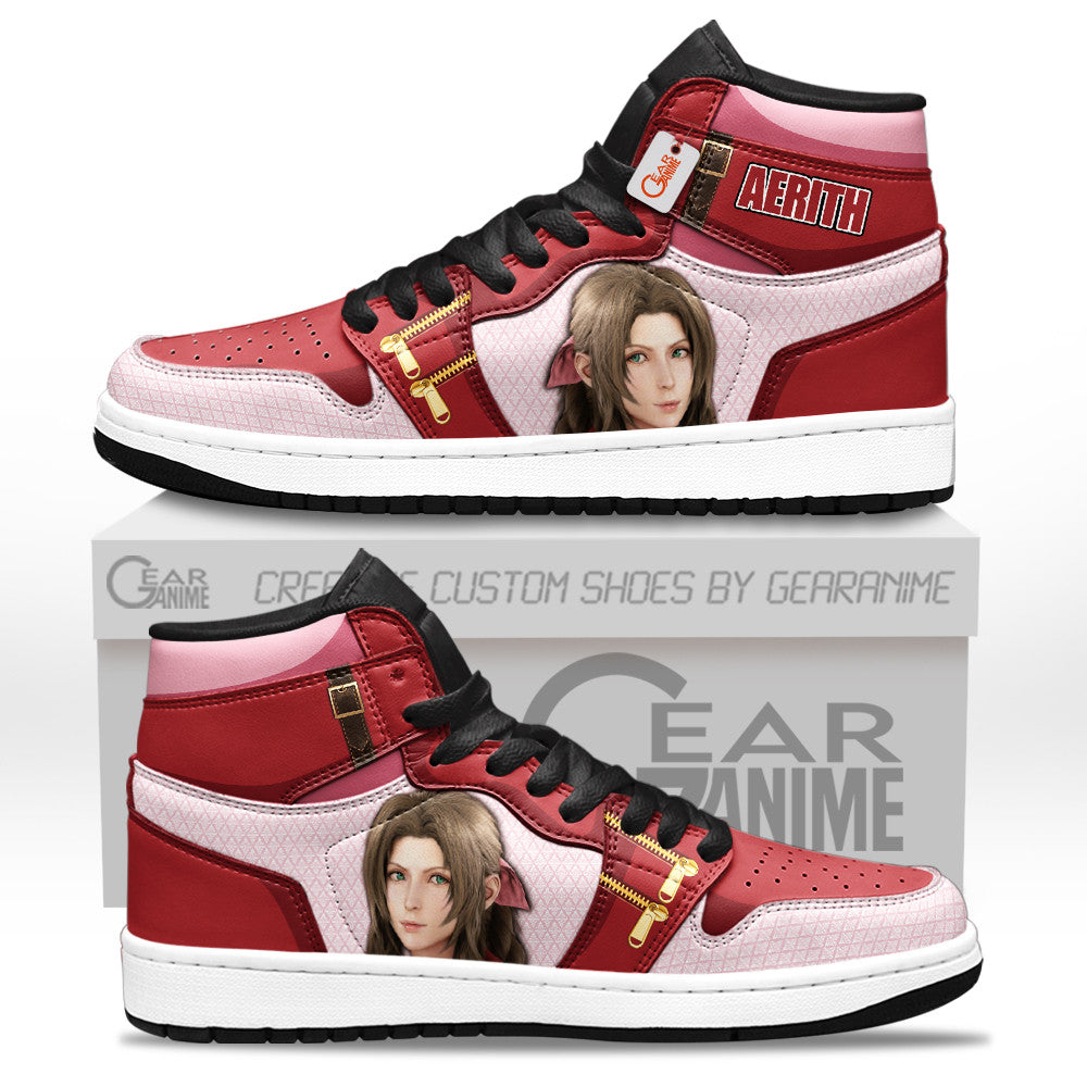Aerith Gainsborough High-Top Sneakers Custom Games Shoes