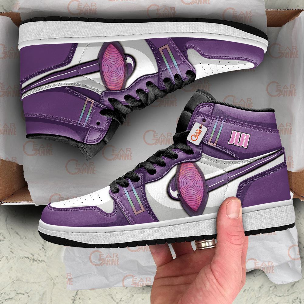 Jiji's Evil Eye Custom High-Top Sneakers - Personalized Name