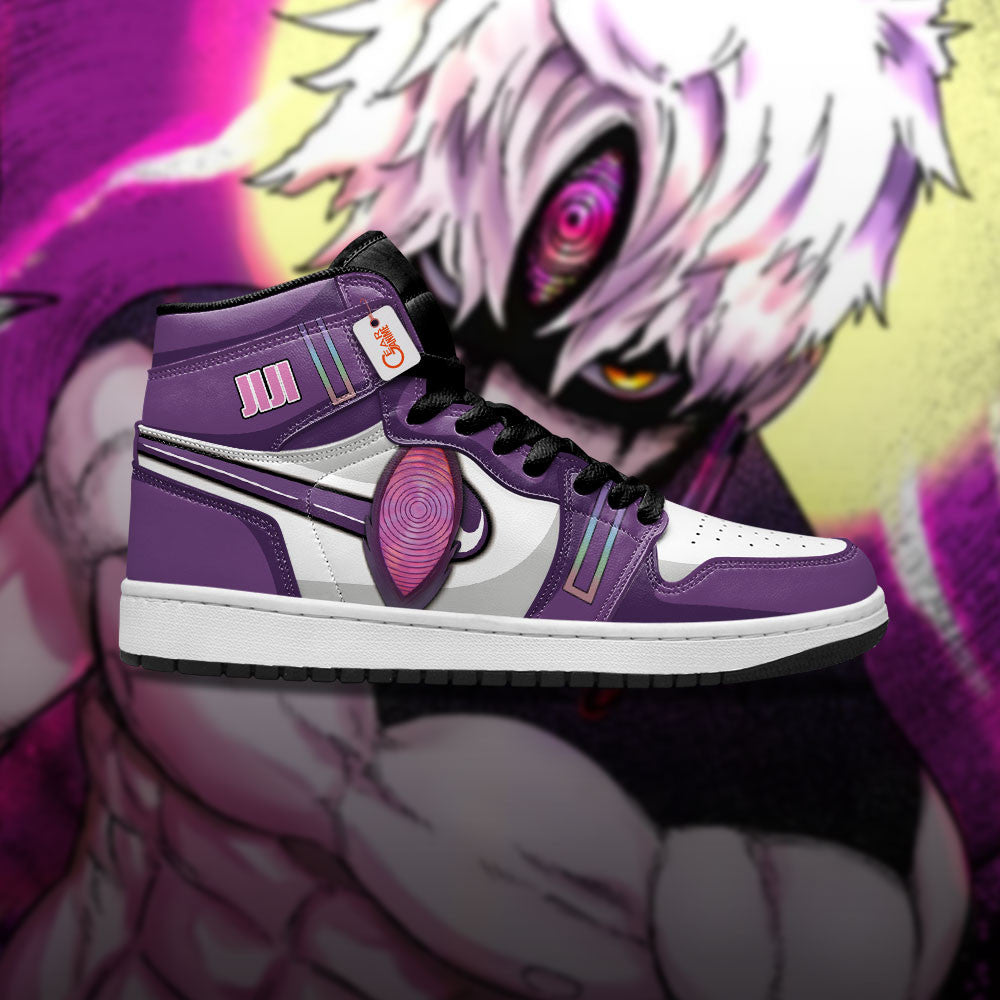 Jiji's Evil Eye Custom High-Top Sneakers - Personalized Name