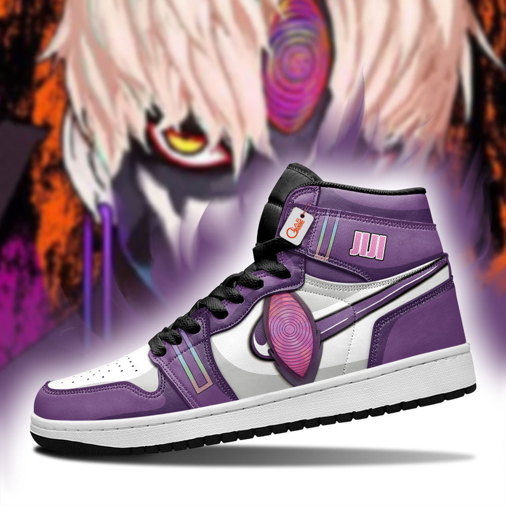 Jiji's Evil Eye Custom High-Top Sneakers - Personalized Name