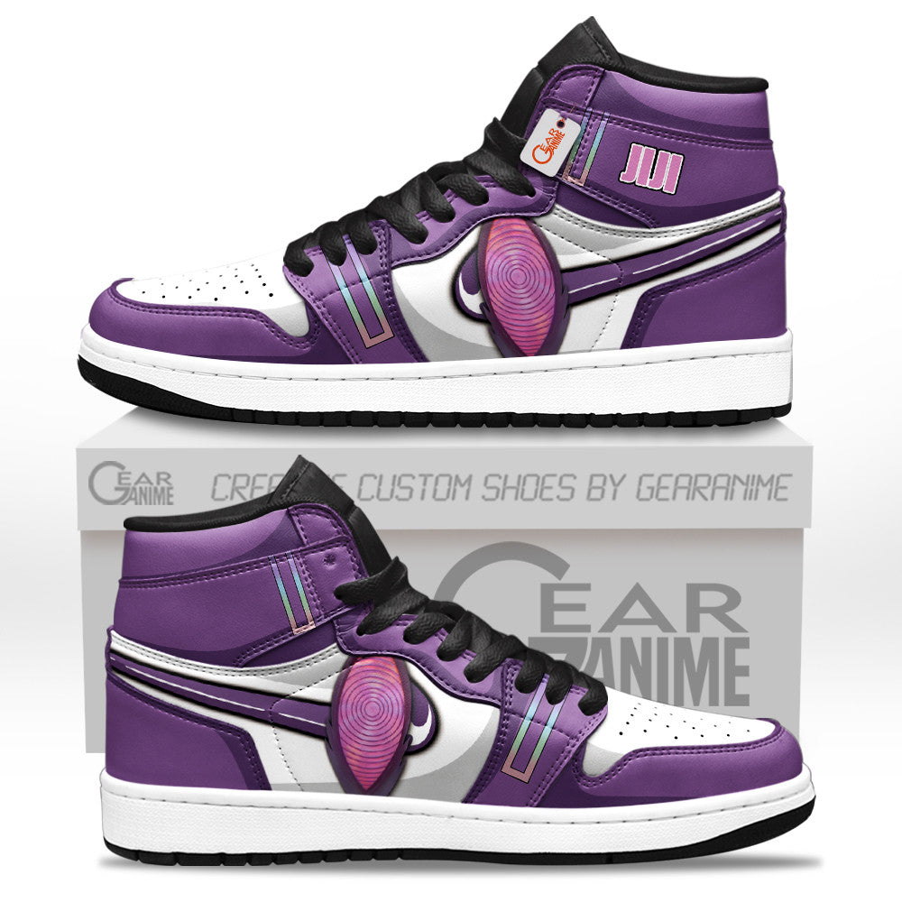 Jiji's Evil Eye Custom High-Top Sneakers - Personalized Name
