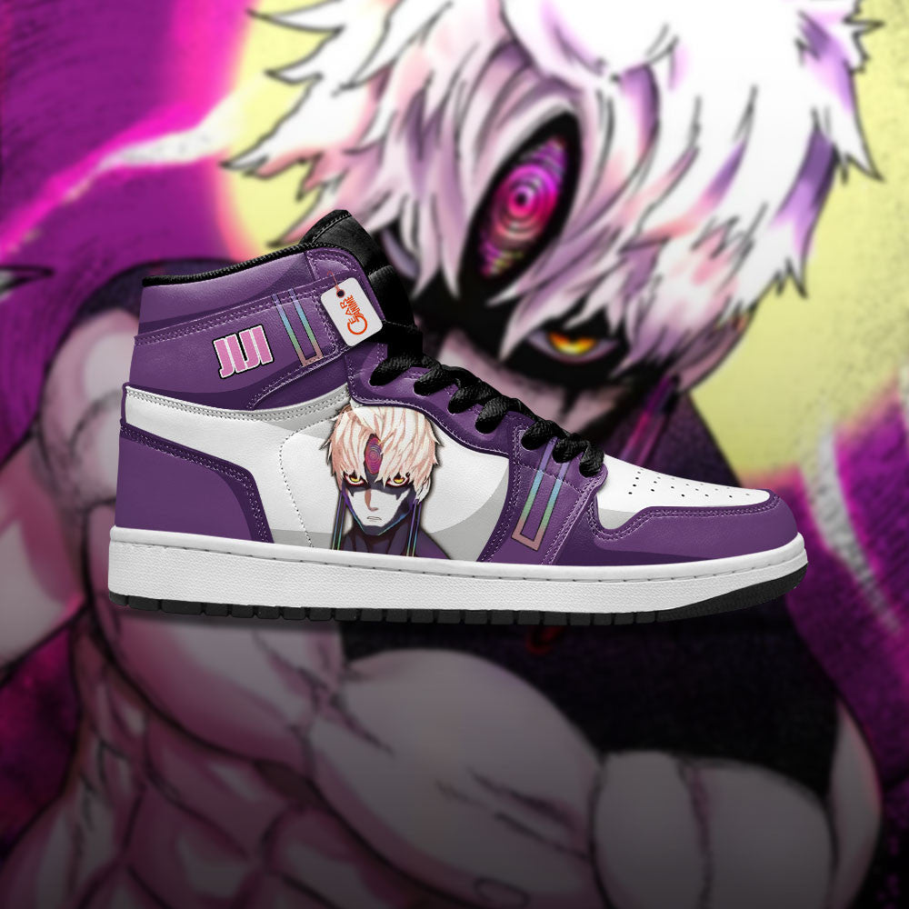 Jiji Evil Eye Custom High-Top Sneakers - Personalized Name