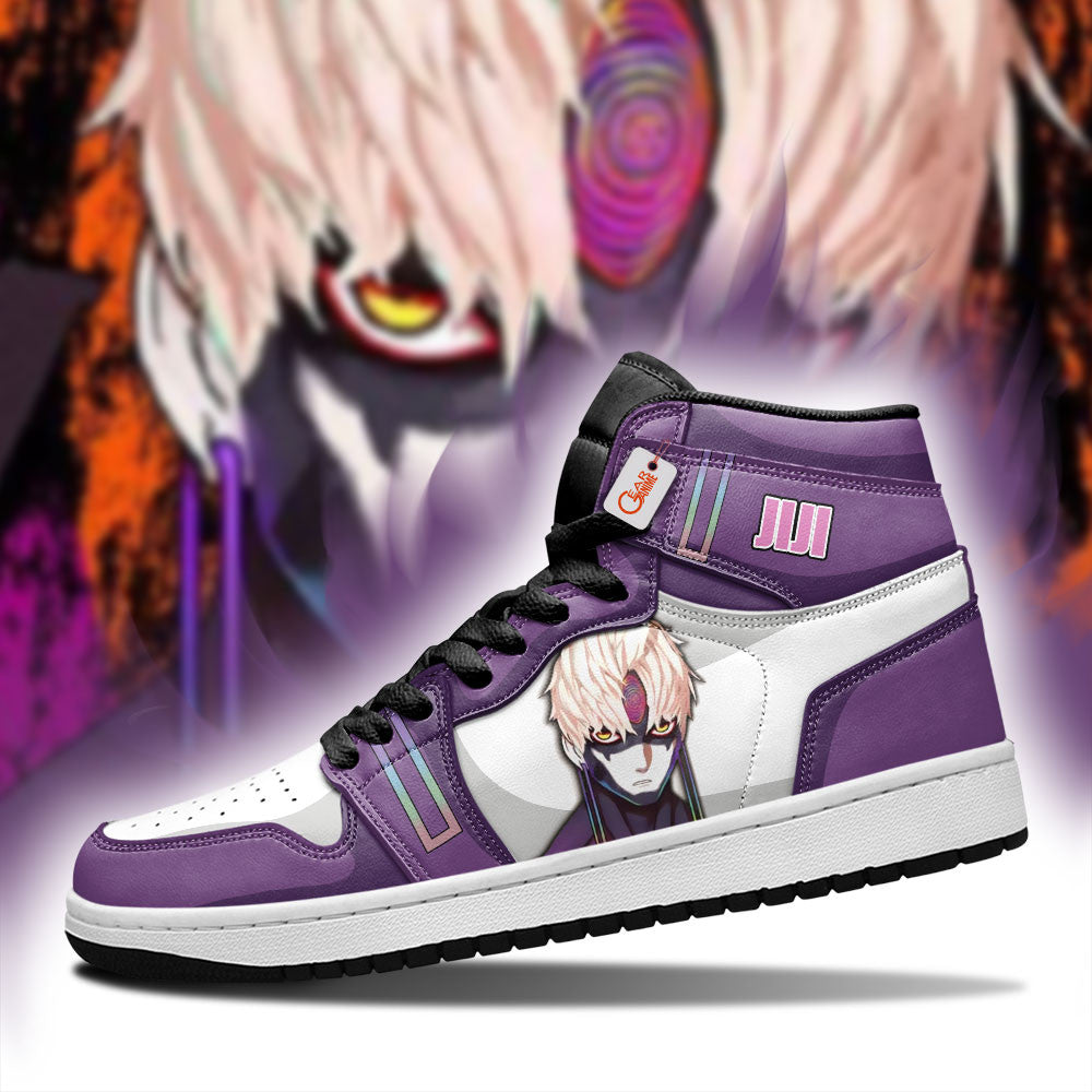 Jiji Evil Eye Custom High-Top Sneakers - Personalized Name