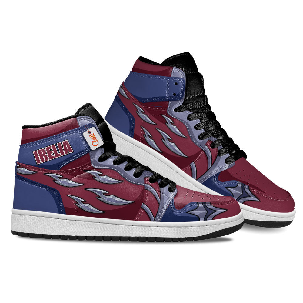 The blades Irelia High-Top Sneakers Custom LoL Esport Custom Name