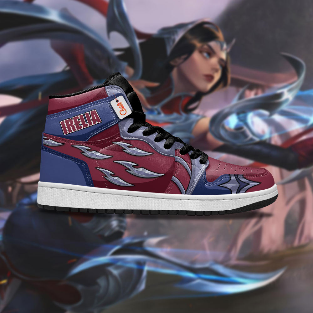 The blades Irelia High-Top Sneakers Custom LoL Esport Custom Name