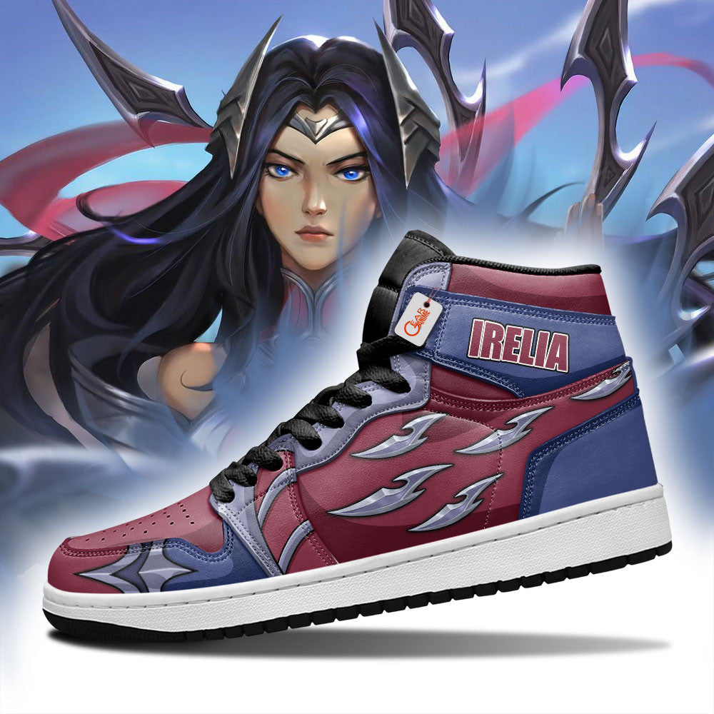The blades Irelia High-Top Sneakers Custom LoL Esport Custom Name