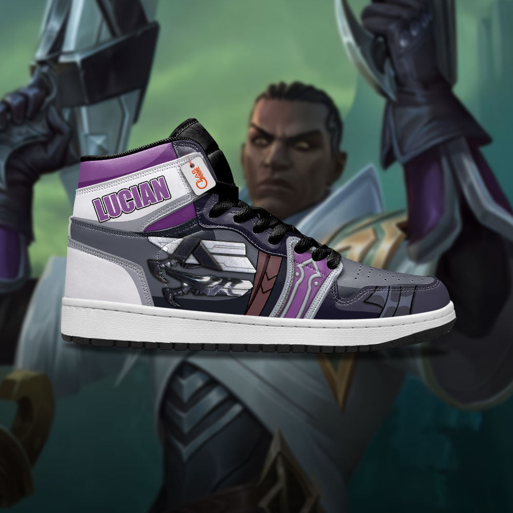 Lucian High-Top Sneakers Custom Game LoL Esport Custom Name