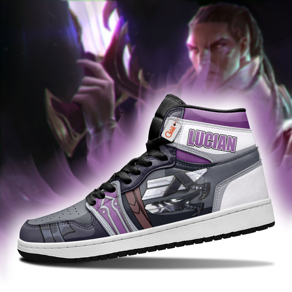 Lucian High-Top Sneakers Custom Game LoL Esport Custom Name