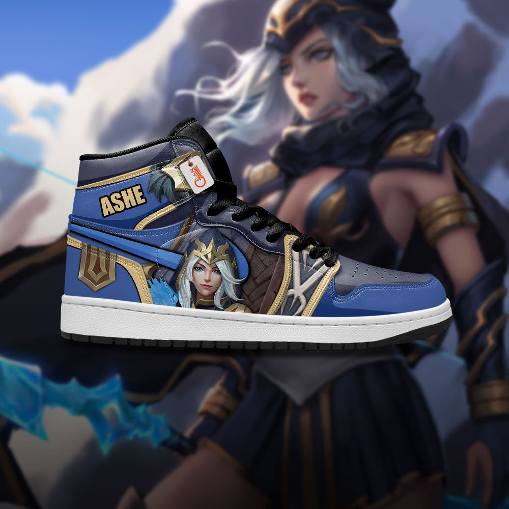 Ashe High-Top Sneakers Custom Game LoL Esport Custom Name
