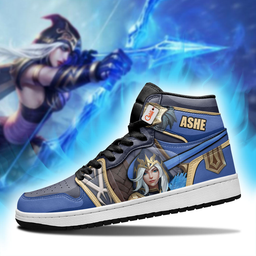 Ashe High-Top Sneakers Custom Game LoL Esport Custom Name