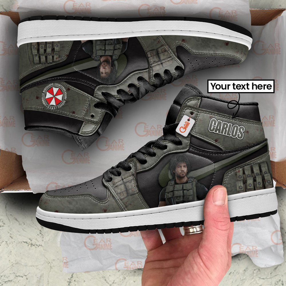 Carlos Oliveira Custom Gaming Custom High-Top Sneakers - Personalized Name