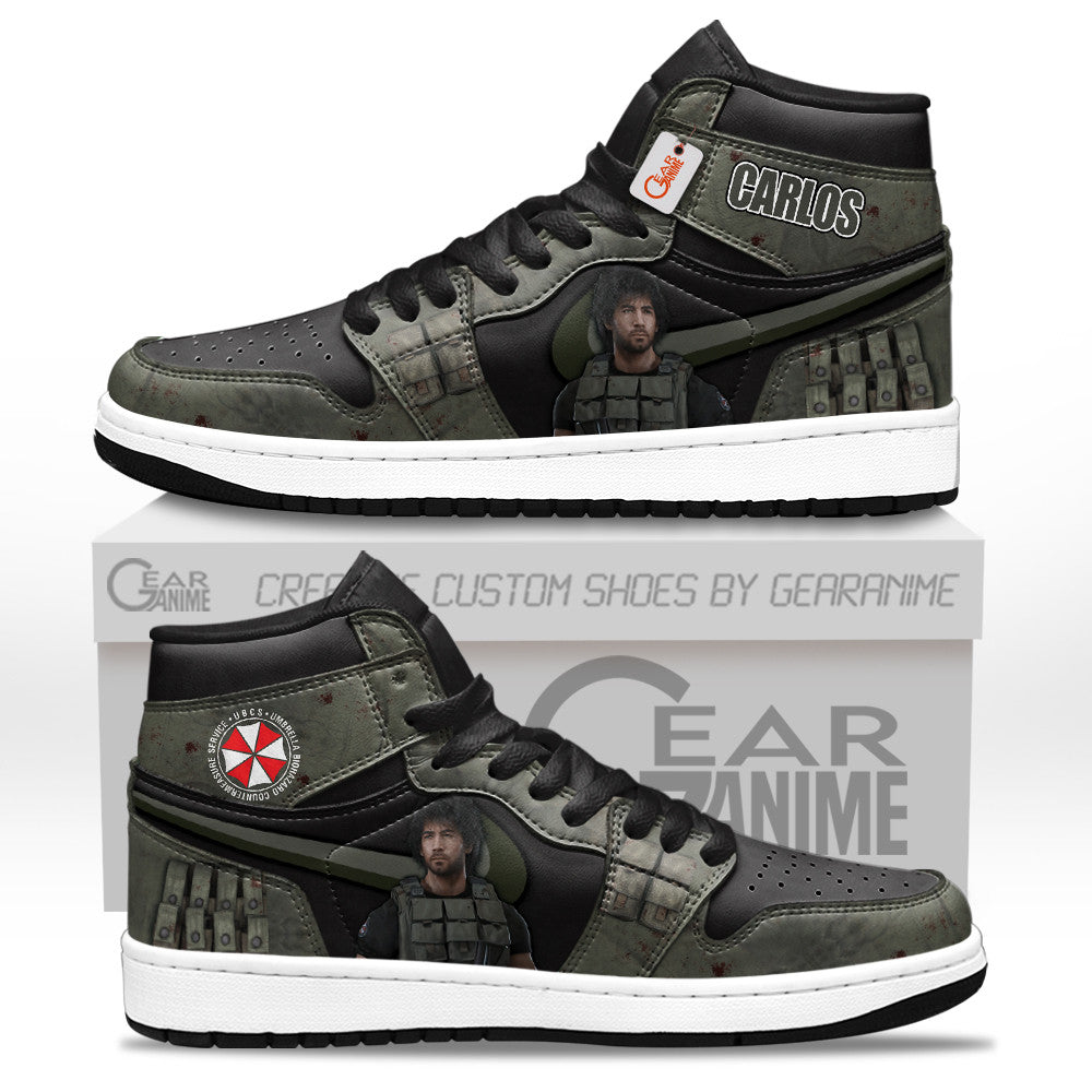 Carlos Oliveira Custom Gaming Custom High-Top Sneakers - Personalized Name
