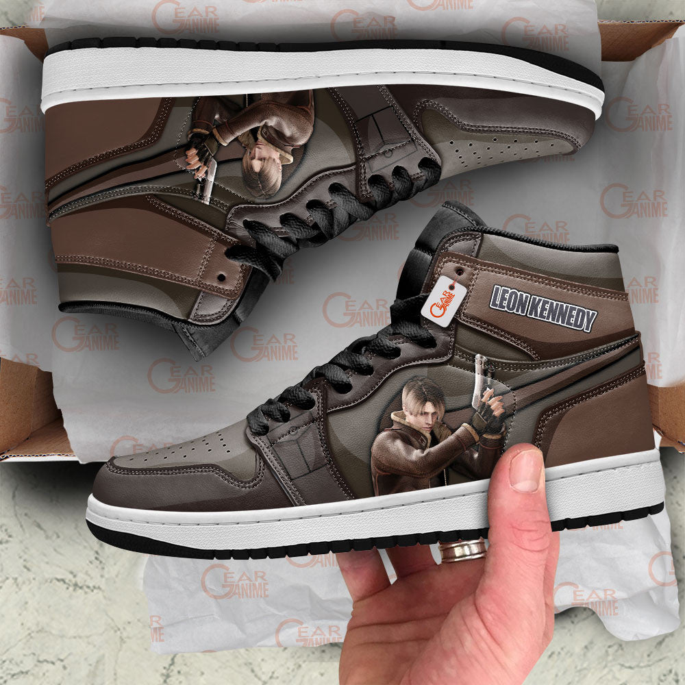 Leon Kennedy High-Top Sneakers Custom Games Collection Personalized