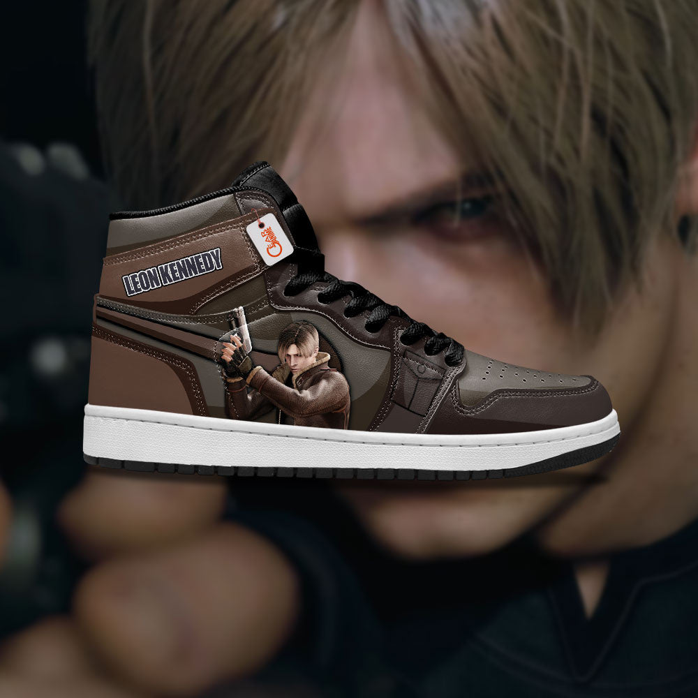 Leon Kennedy High-Top Sneakers Custom Games Collection Personalized