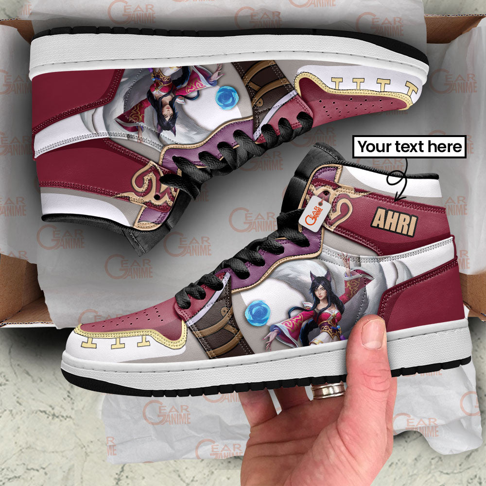 Personalized Ahri High-Top Sneakers Custom Characters Games Collection