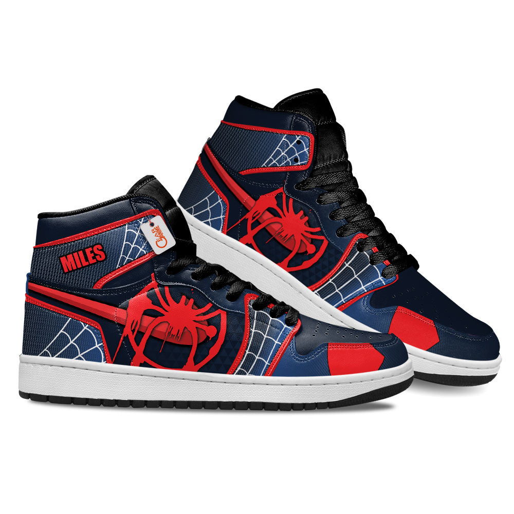 Spider Verse Miles Morales Personalized Custom High-Top Sneakers