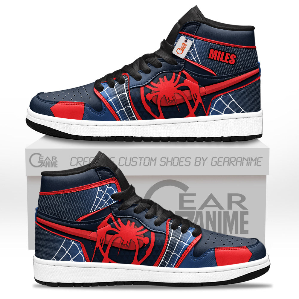 Spider Verse Miles Morales Personalized Custom High-Top Sneakers