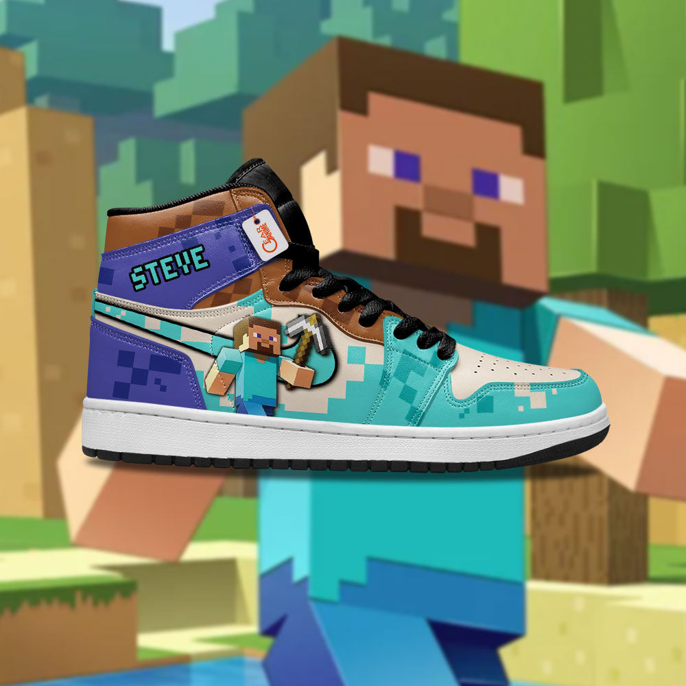 Steve High-Top Sneakers Custom Iconic Custom Name