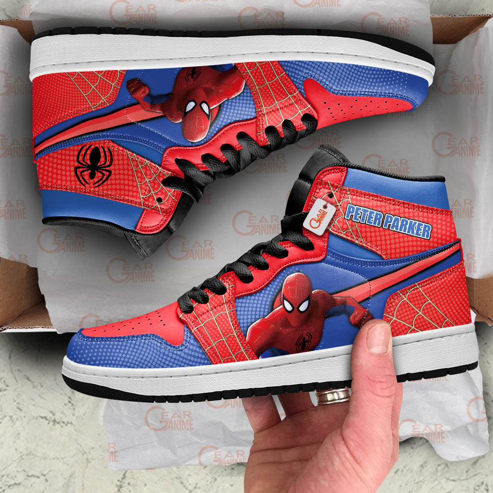 Peter Parker Personalized High-Top Sneakers Spider-Verse Collection
