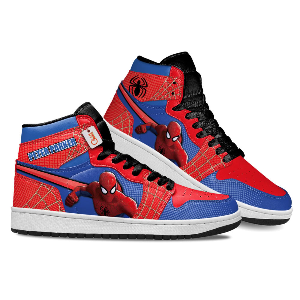 Peter Parker Personalized High-Top Sneakers Spider-Verse Collection