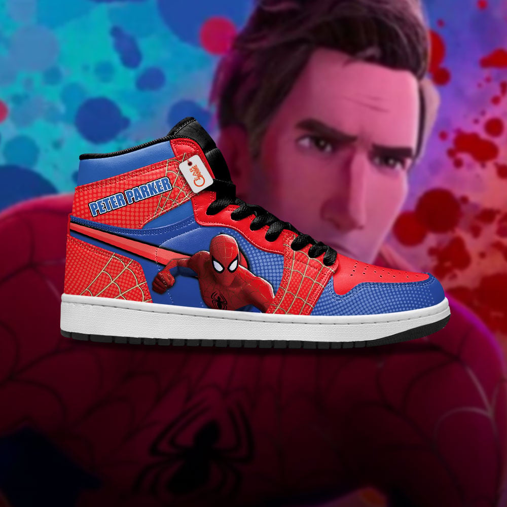 Peter Parker Personalized High-Top Sneakers Spider-Verse Collection