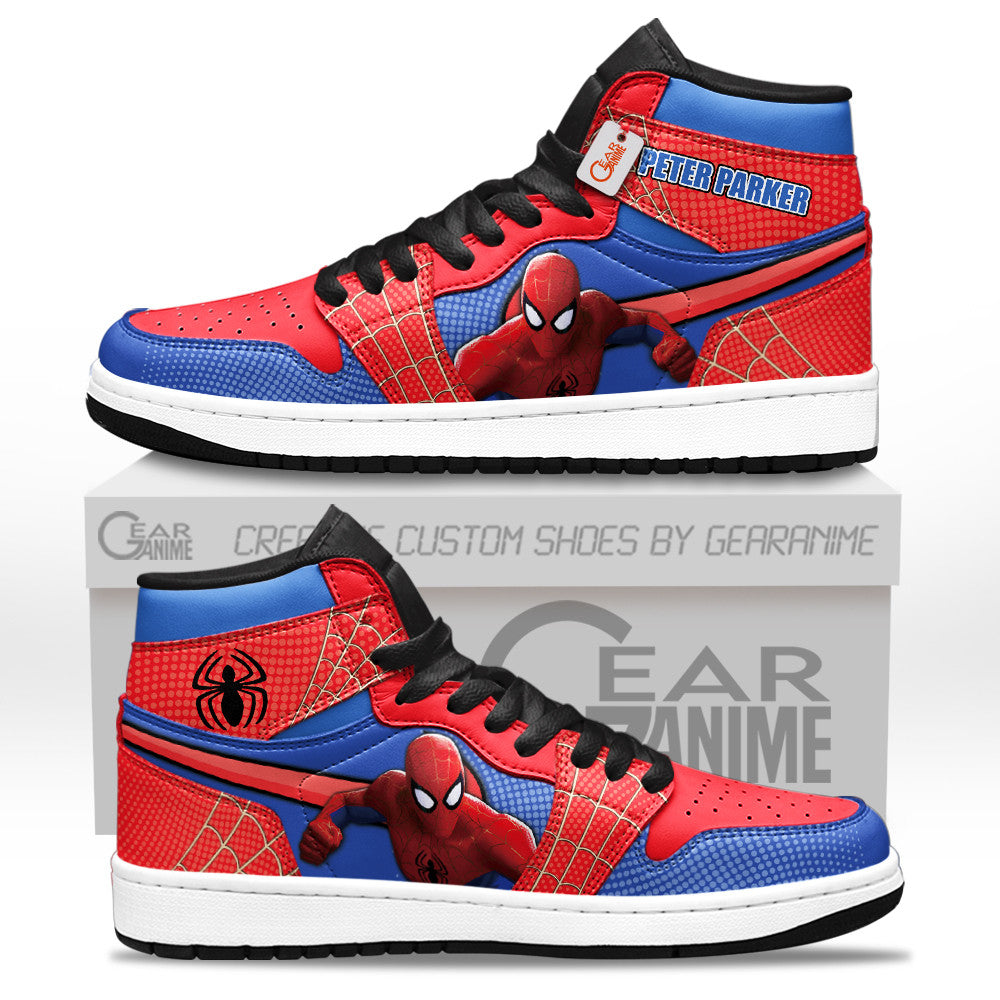 Peter Parker Personalized High-Top Sneakers Spider-Verse Collection