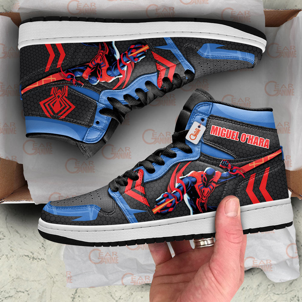 Miguel O'Hara High-Top Sneakers Spider-verse Custom Name