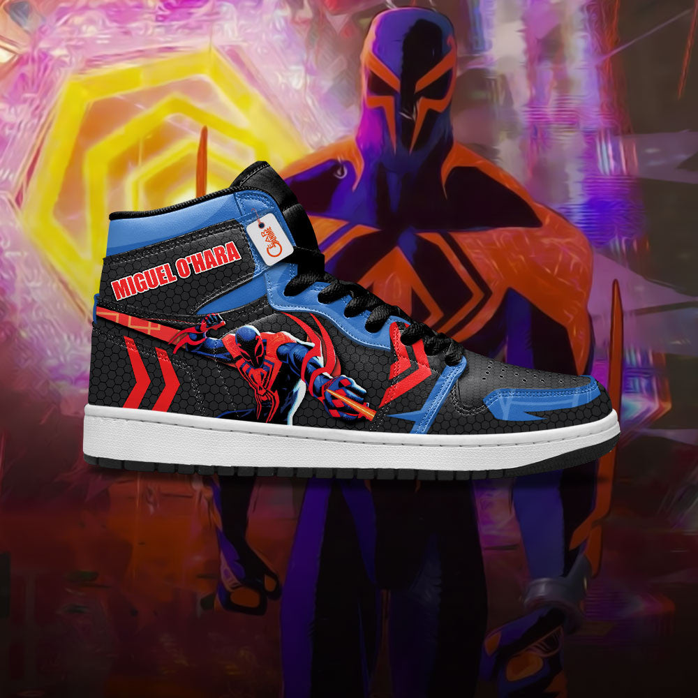 Miguel O'Hara High-Top Sneakers Spider-verse Custom Name