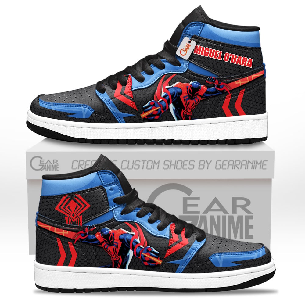 Miguel O'Hara High-Top Sneakers Spider-verse Custom Name