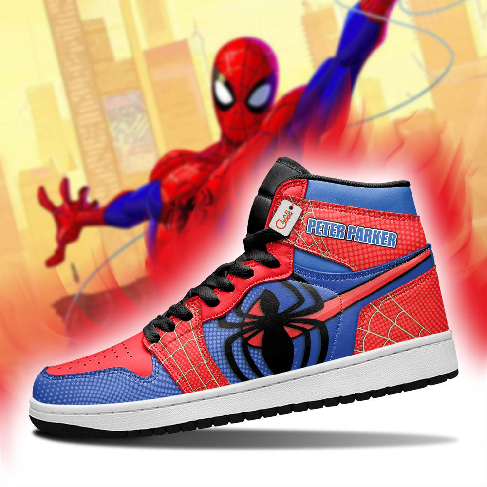 Peter Parker Personalized Custom High-Top Sneakers