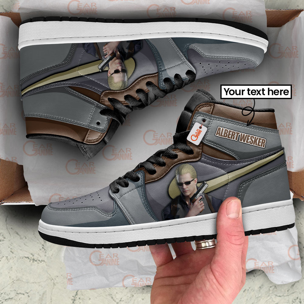 Albert Wesker High-Top Sneakers Custom Games Collection Personalized