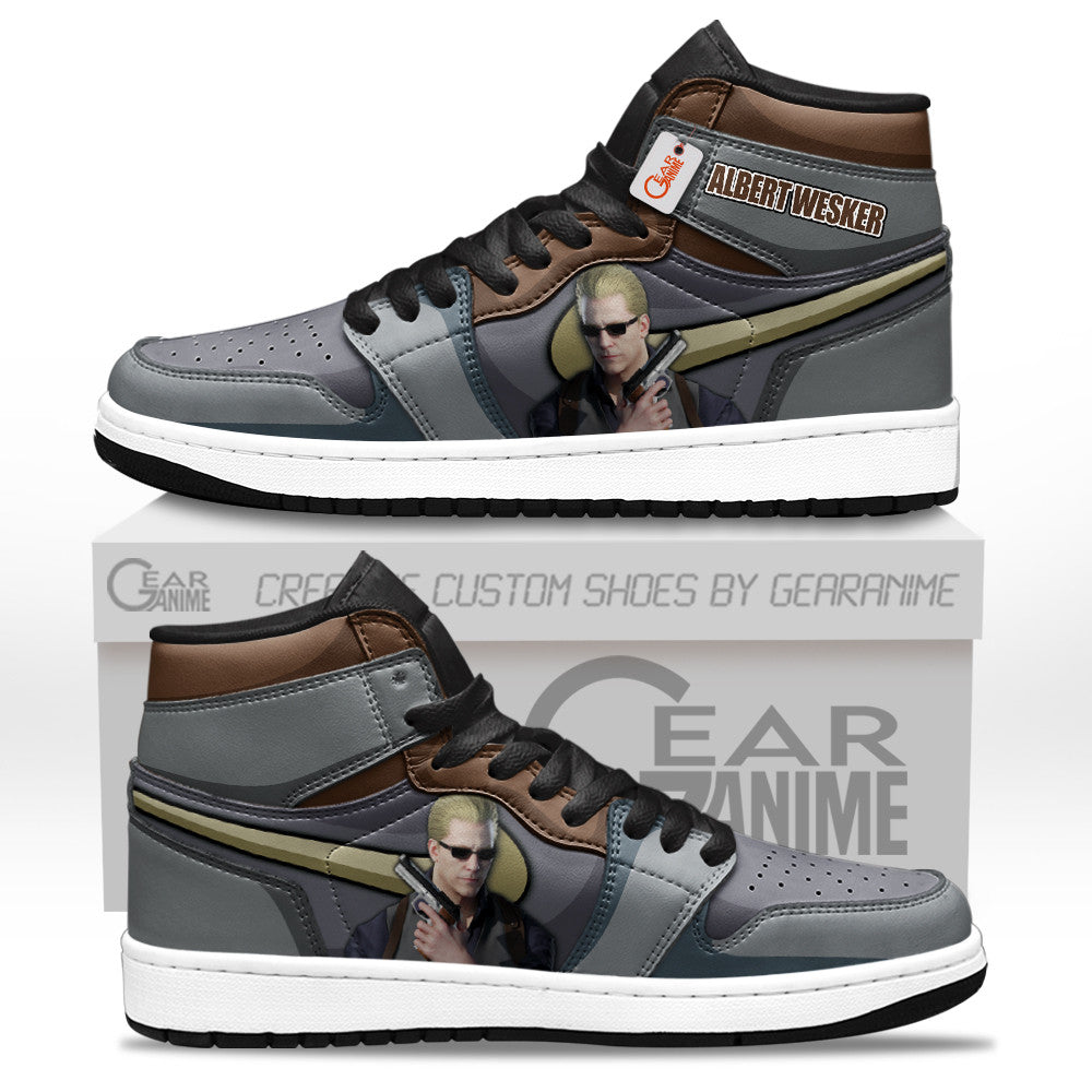 Albert Wesker High-Top Sneakers Custom Games Collection Personalized