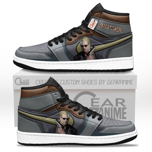 Albert Wesker High-Top Sneakers Custom Games Collection Personalized