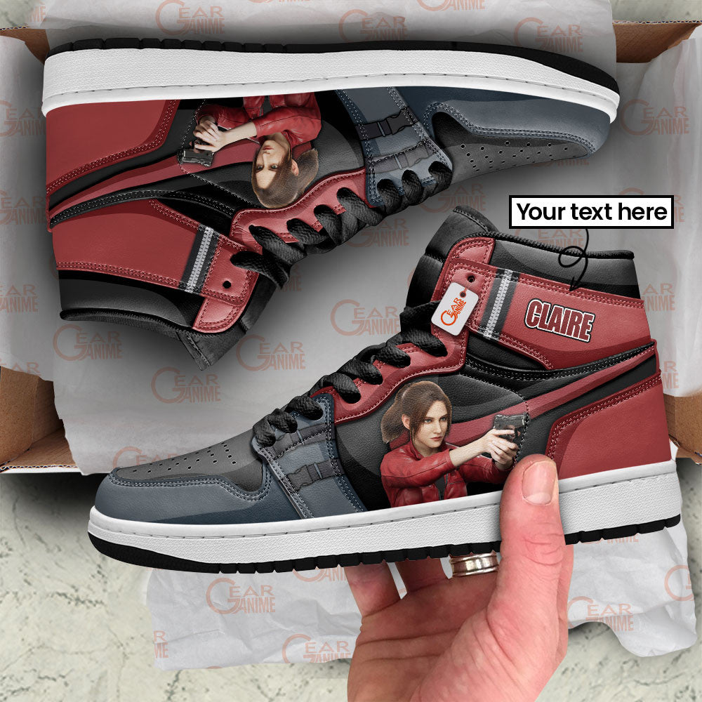 Claire Redfield High-Top Sneakers Custom Games Collection Personalized